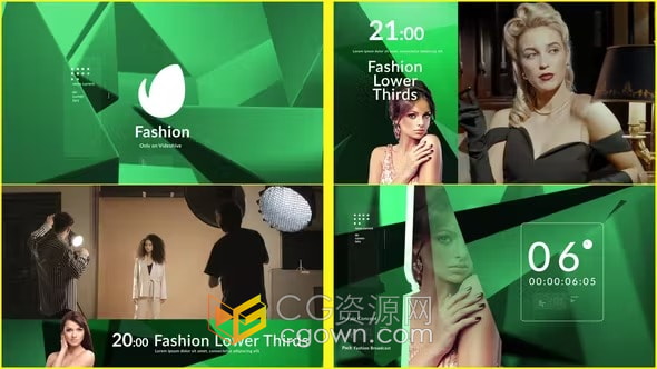 魅力时尚活动电视频道栏目包装设计图形动画AE模板下载