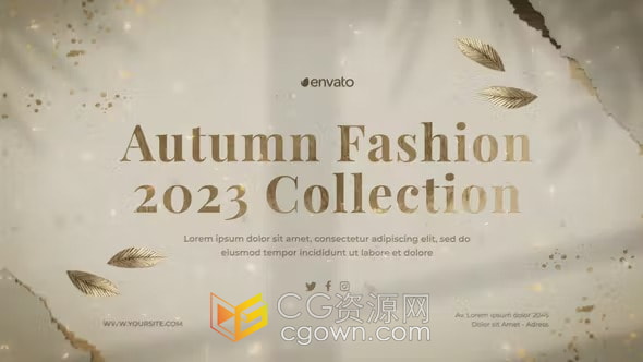 2023秋季时装系列新品服装上市在线商店宣传视频-AE模板