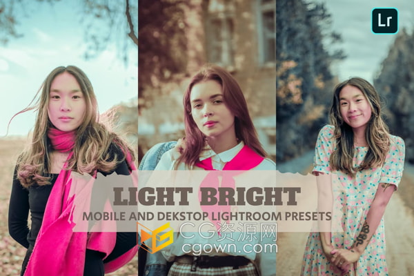 7种照片明亮增强LR预设Light Bright Lightroom Presets