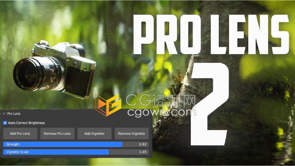 Pro Lens V2 Blender插件真實(shí)鏡頭散景虛化背景工具