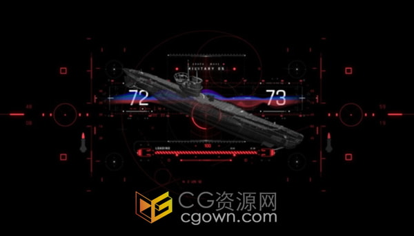 军事演习机器人火箭坦克飞船科技HUD屏幕信息图动画视频AE模板