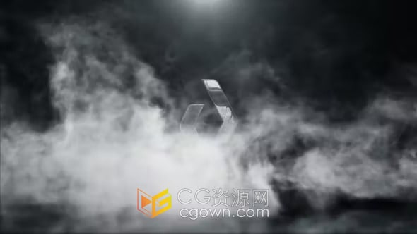 AE模板-神秘感烟雾标志动画Platinum In Smoke Logo Reveal