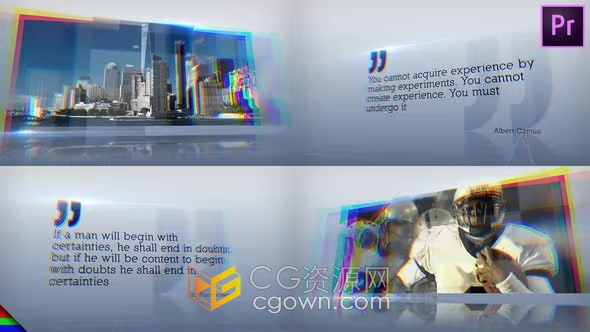 3D风格展示照片介绍企业明亮宣传片视频制作-PR模板