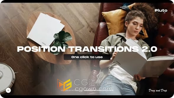 Position Transitions AE模板照片或视频转场过渡效果制作