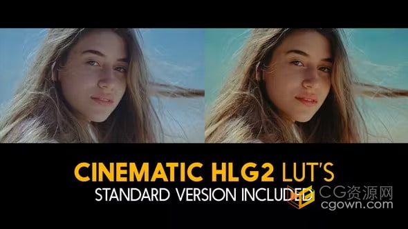 Cinematic HLG2电影LUTs预设视频色彩分级校正21组cube