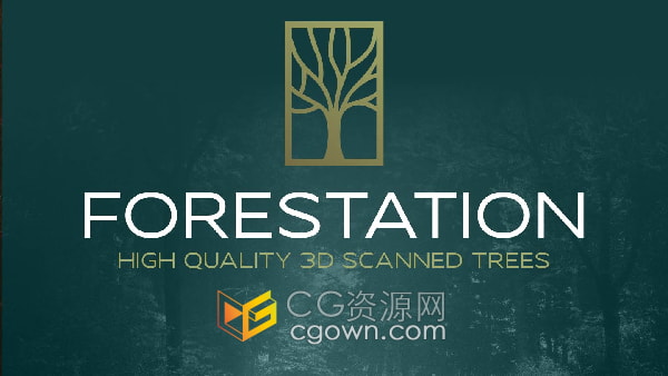 Forestation V1.0 Blender插件3D扫描树木模型预设
