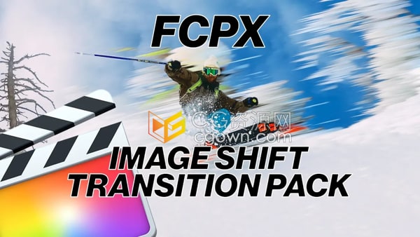Image Shift Pro Transition FCPX插件12种图像位移像素拉伸视频转场过渡
