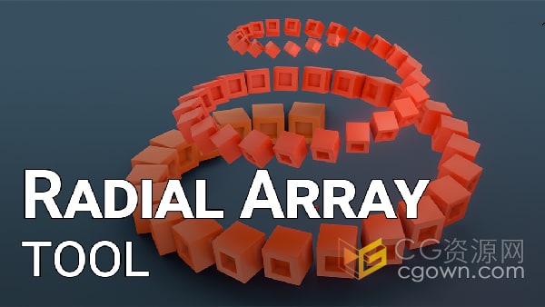 Radial Array Tool v1.2.4 Blender插件径向阵列工具制作MG动画神器