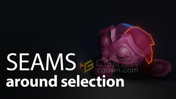 Seams Around Selection v1.1 Blender插件沿面选择快速创建接缝