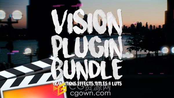 Vision Plugin Bundle FCPX插件包括转场效果标题Luts