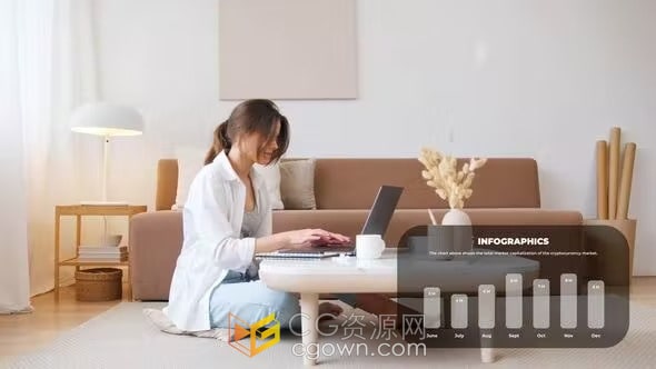 8組現(xiàn)代獨特設(shè)計疊加視頻畫面中信息圖表動畫-AE模板