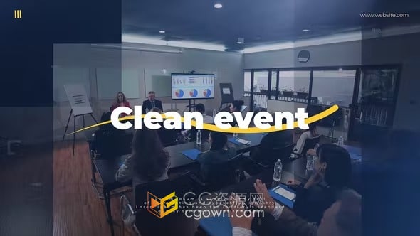 AE模板-干凈簡潔商務(wù)活動演示企業(yè)會議培訓(xùn)宣傳視頻