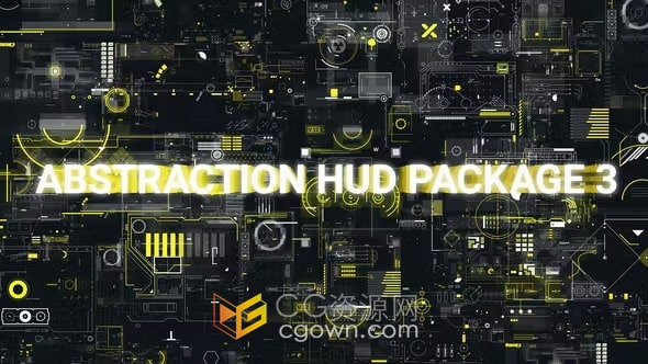 AE模板-25種高科技HUD元素包Abstraction HUD Pack 3