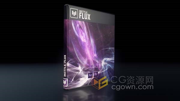 Mettle Flux v1.15 AE/PR插件生成抽象梦幻星云科幻背景动画