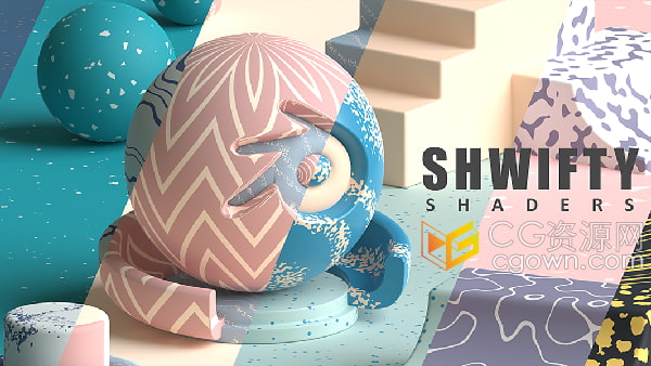 Shwifty Shaders V1.2 Blender插件混合紋理材質(zhì)著色器預(yù)設(shè)
