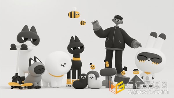 6个主题3D角色动画制作与知识点学习C4D视频教程