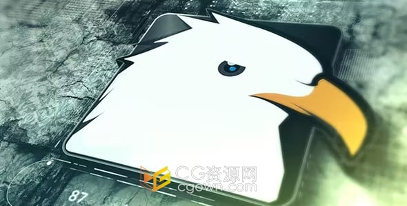 AE模板-3D科技LOGO標(biāo)志全景鏡頭慢動(dòng)作展示動(dòng)畫(huà)