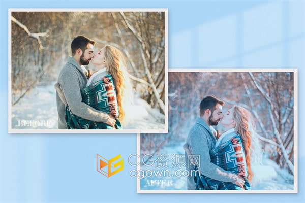 免费下载冬季户外街头风格雪景摄影滤镜包Iceland Lightroom Photoshop LUTs