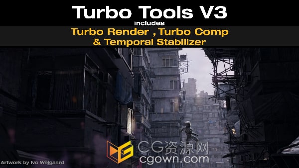 Blender插件加快渲染速度和时间稳定器Turbo Tools V3.0.5