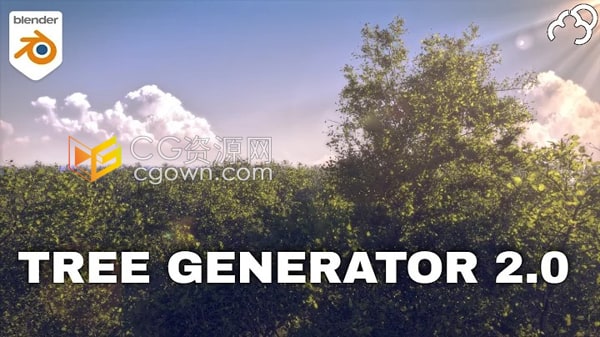 Tree Generator V2 Blender插件三维树木植物生成器
