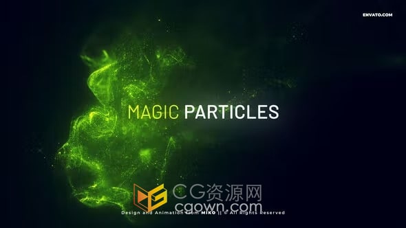 14个魔法粒子特效场景介绍宣传视频标题动画-AE模板