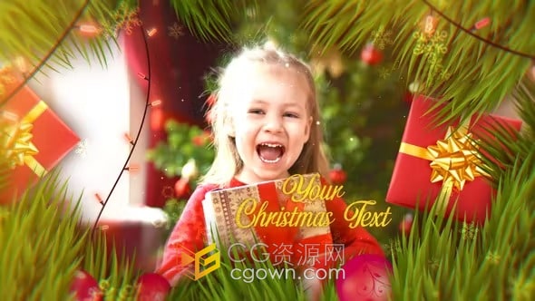 2023圣诞节庆祝专辑假期活动家庭视频相册动画-AE模板