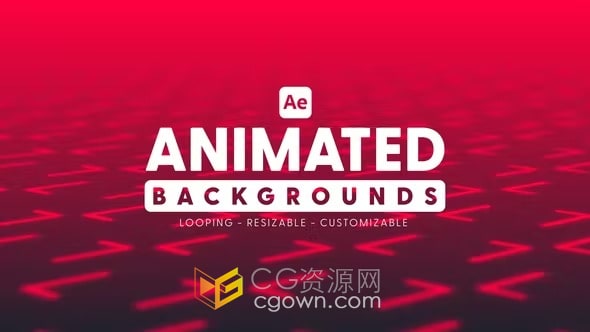 32組動畫背景效果視頻素材生成-AE模板下載