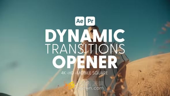 AE与PR过渡模板-4k快速转场效果Dynamic Transitions