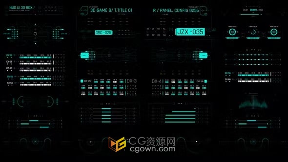 高科技HUD屏幕界面動畫效果制作-AE模板免費(fèi)下載