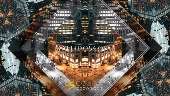 AE模板-万花筒视频展示Kaleidoscope Slideshow