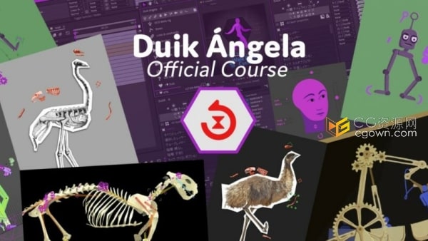 中文版AE脚本Duik Angela 17.1.7卡通角色骨骼绑定MG动画工具