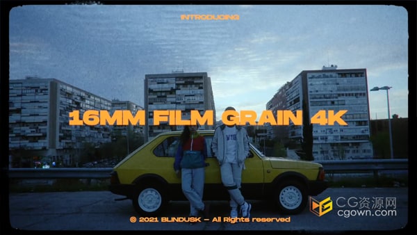 22组16毫米电影胶片颗粒噪点视频素材16mm Film Grain