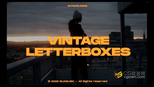 4K分辨率胶片边框抖动动画图片视频素材Vintage Aspect Ration Letterboxes
