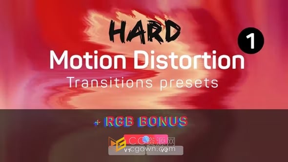 Hard Motion Distortion Transitions Presets PR效果视频过渡转场