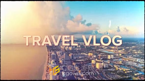 旅行介绍宣传片Travel Intro旅游广告视频制作-AE模板