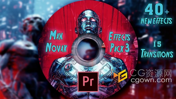 40种视频剪辑视觉特效PR效果预设Max Novak Effects Pack 3.0