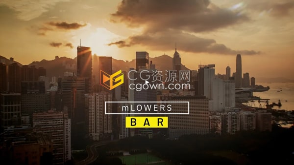 mLowers Bar FCPX插件50组现代设计文字标题动画字幕条
