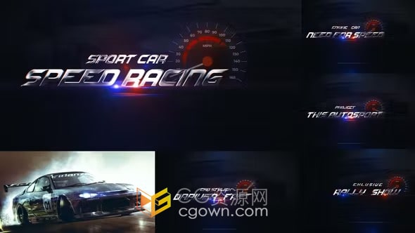 AE模板-体育赛事宣传片汽车介绍包装拉力赛预告片