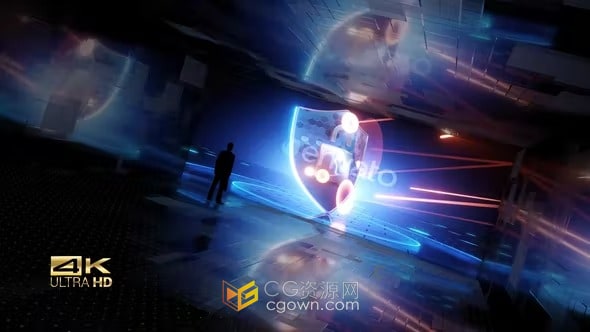 AE模板-云服務人工智能網(wǎng)絡安全酷炫氛圍高科技宣傳預告片