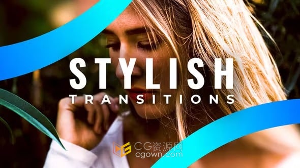 Stylish Transitions PR模板24組圖形動畫遮罩視頻轉(zhuǎn)場效果