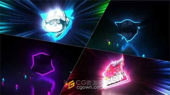 AE模板-闪亮发光标志动画Light Logo Reveal