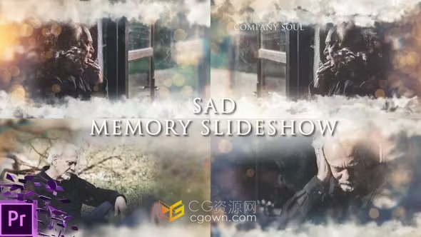 AE与PR模板-悲伤回忆视频相册Sad Memory Slideshow
