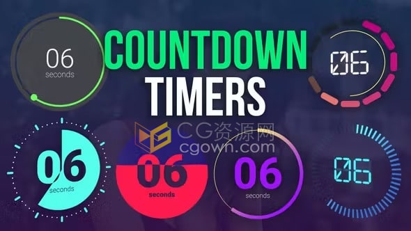 Countdown Timer FCPX插件6种倒数动画计时器工具