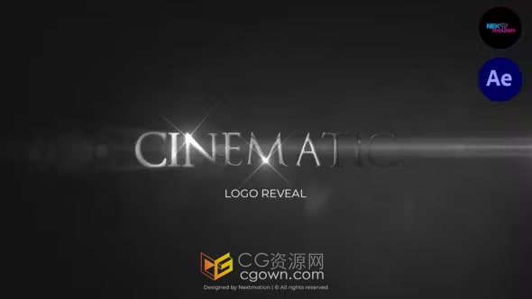 AE模板-电影介绍片头Cinematic Logo Reveal