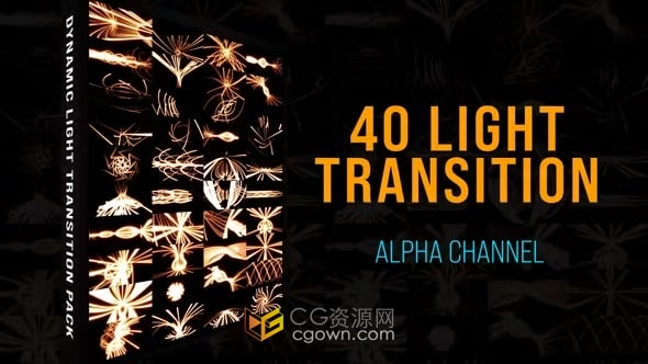 免费下载灯线光线过渡Light Lines Transition Pack-AE模板