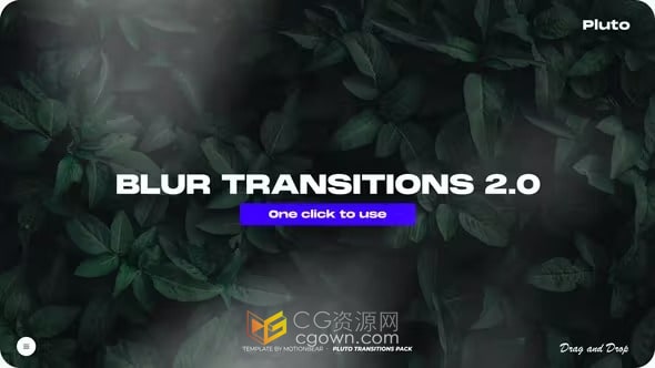 AE转场模板-模糊过渡Blur Transitions 2.0