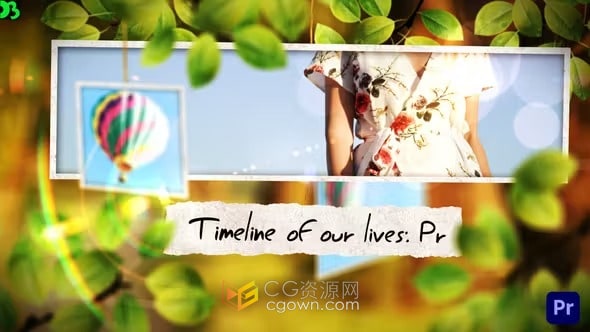 PR模板-生活时间线展示家庭照片婚礼视频庆祝活动相册