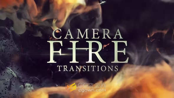 Camera Fire Transitions AE模板20种火焰特效视频转场过渡效果
