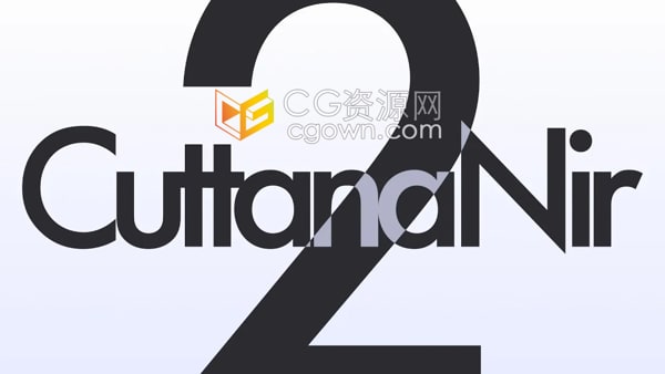 CuttanaNir2 AE脚本中文字手写书法动画生成器