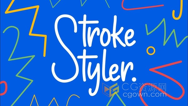 StrokeStyler v1.0 AE脚本描边线条动画样式器